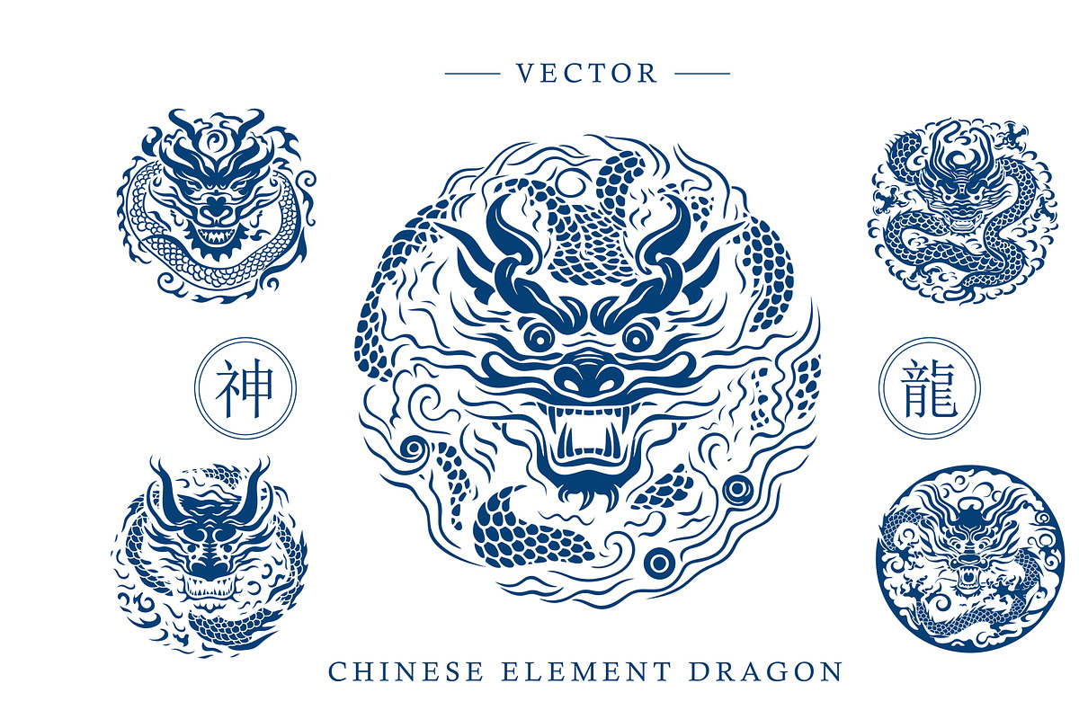 Chinese New Year of the dragon, an Animal Illustration by DesignFolioHub (Photo 1 of 4)