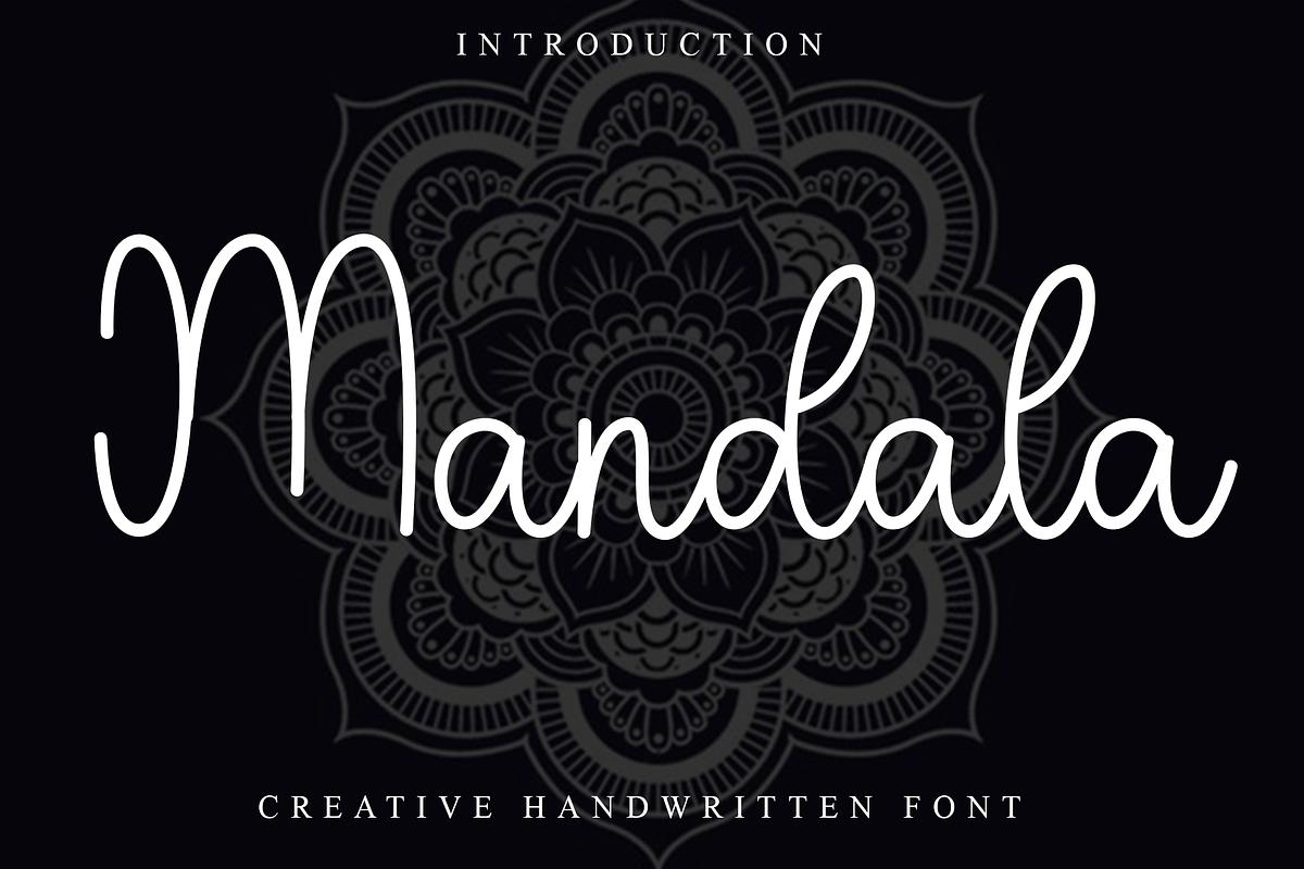 Mandala, a Handwritten Font by InermediaSTUDIO (Photo 1 of 8)