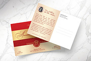 Red Anniversary Banquet Postcard PSD, a Card Template by Godserv Designs (Thumbnail 2 of 11)