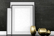 Mock up poster in a square frame, a Print Template by Olesya Morokhovets (Thumbnail 2 of 2)