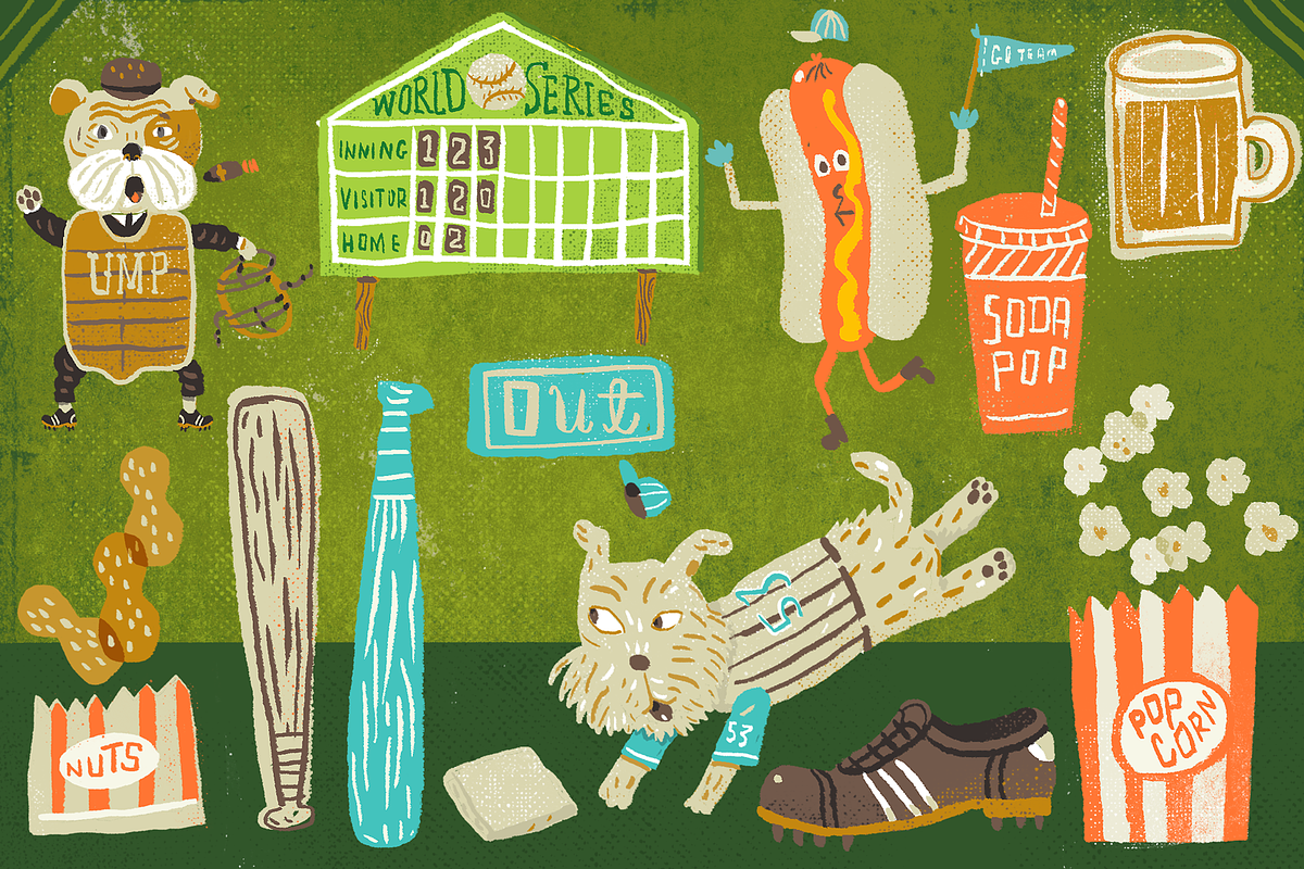 Batter Up, a Sport Illustration by Stephanie K. Birdsong (Photo 3 of 4)