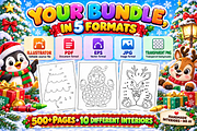 Christmas Dot to Dot Activity Book, a Seasonal Illustration by Ink Gallery (Thumbnail 4 of 4)