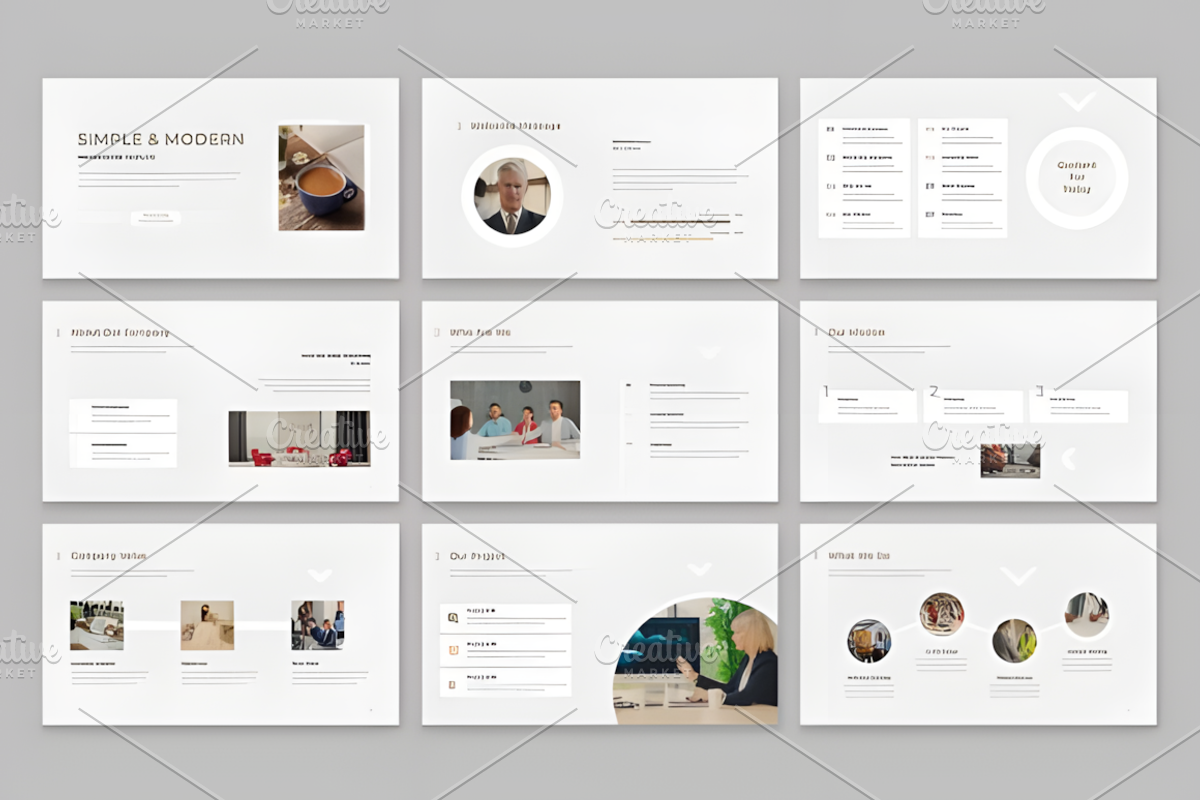 60+ Simple and Modern Presentation, a Presentation Template by Design Station (Photo 6 of 8)
