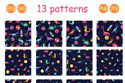 Dino in cosmos patterns, a Pattern Graphic by Michiru13 (Thumbnail 16 of 23)