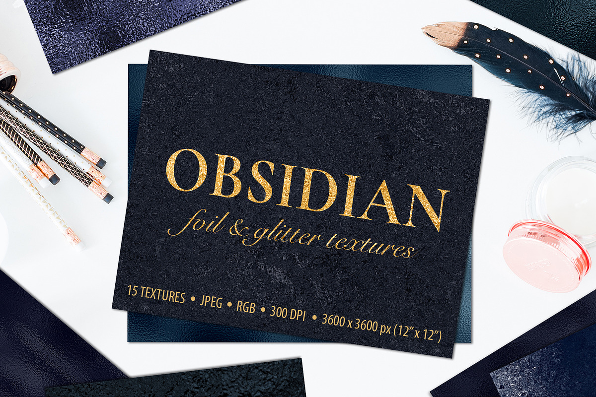 Metallic Foil & Glitter Textures, a Texture Graphic by CatJello Graphics (Photo 1 of 15)