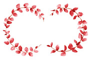 Watercolor Botanical Wreath Clipart, a Graphic by Creativeshirt (Thumbnail 2 of 13)