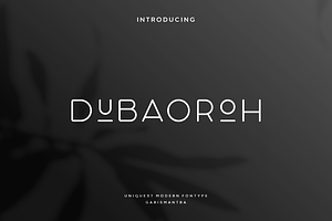 Dubaoroh, a Font by garismantra