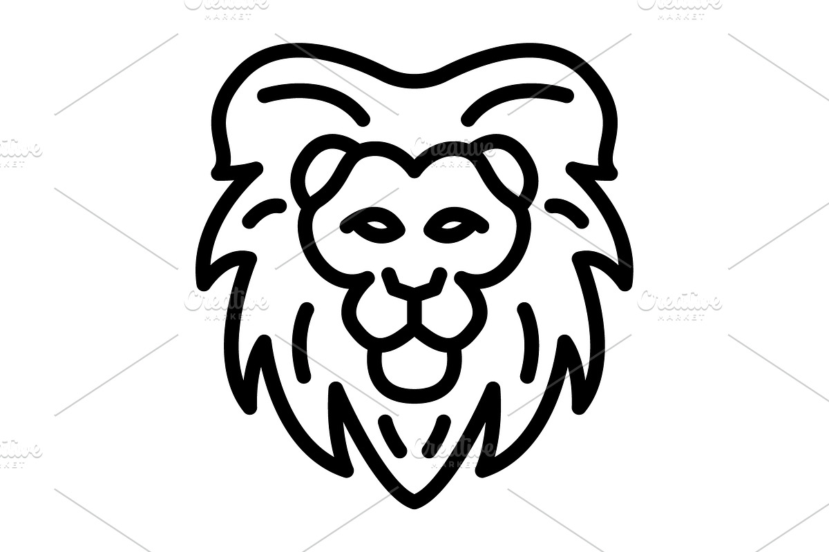 Lion pride black icon, an Outline Icon by Creative priyanka
