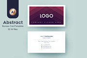 Abstract Business Card Template - 43, a Business Card Template by M6 Gallery (Thumbnail 1 of 3)