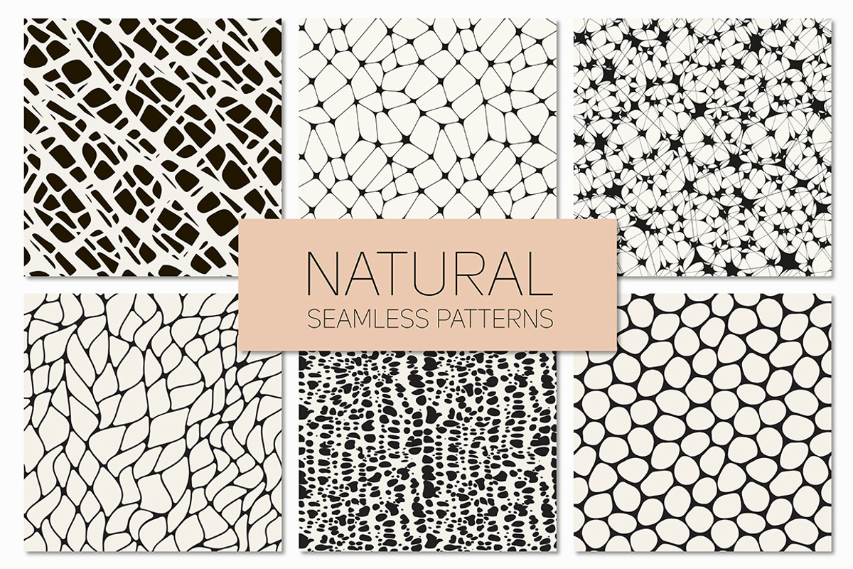 Natural Seamless Patterns Set 1, a Pattern Graphic by Curly_Pat