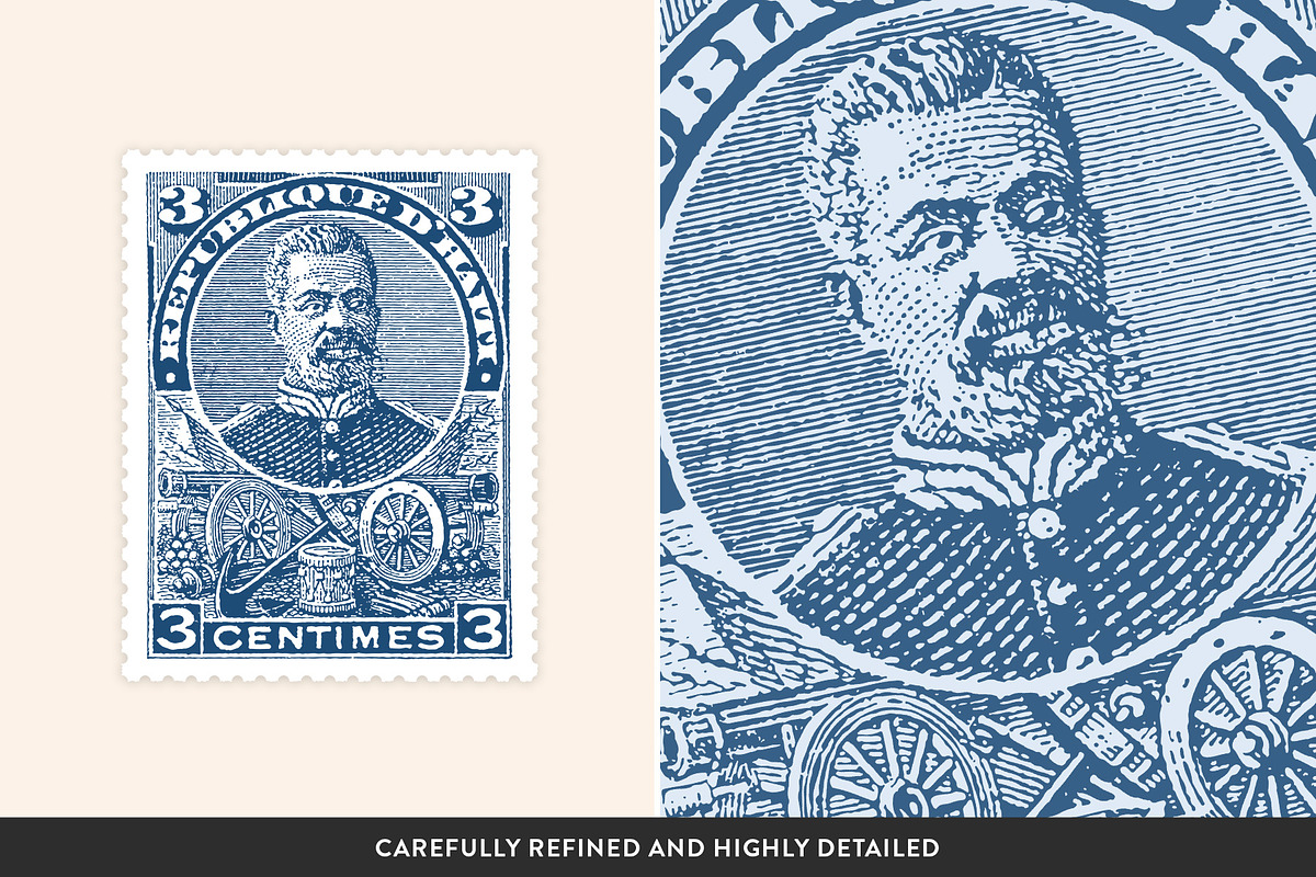 Vintage Postage Stamps Collection, an Object Graphic by Graphic Goods (Photo 2 of 12)