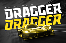 Dragger - Sport Racing Car Font