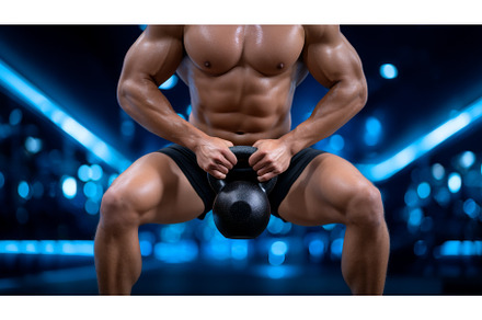 The scene depicts a man in a gym, a Sports & Recreation Photo by ZinetroN