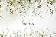White flowers, Freesia, an Object Illustration by ollalya (Thumbnail 2 of 10)