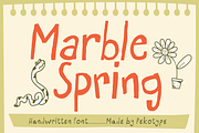 Marble Spring Handdrawn Playful Font, a Handwritten Font by Pekotype (Thumbnail 1 of 15)