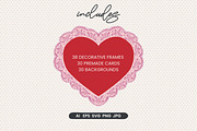 Love Lace Frames - Hand Drawn Set, an Object Graphic by Leila Divine (Thumbnail 2 of 12)