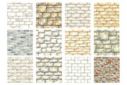 Stone Brick Wall Textures Patterns, a Pattern Graphic by Design Market (Thumbnail 2 of 4)