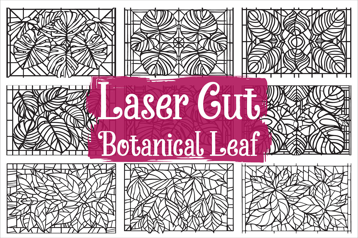 Botanical Laser Cut Leaf Collection, an Illustration by hafijul