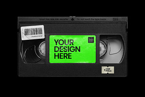 VHS Cassette Mockup