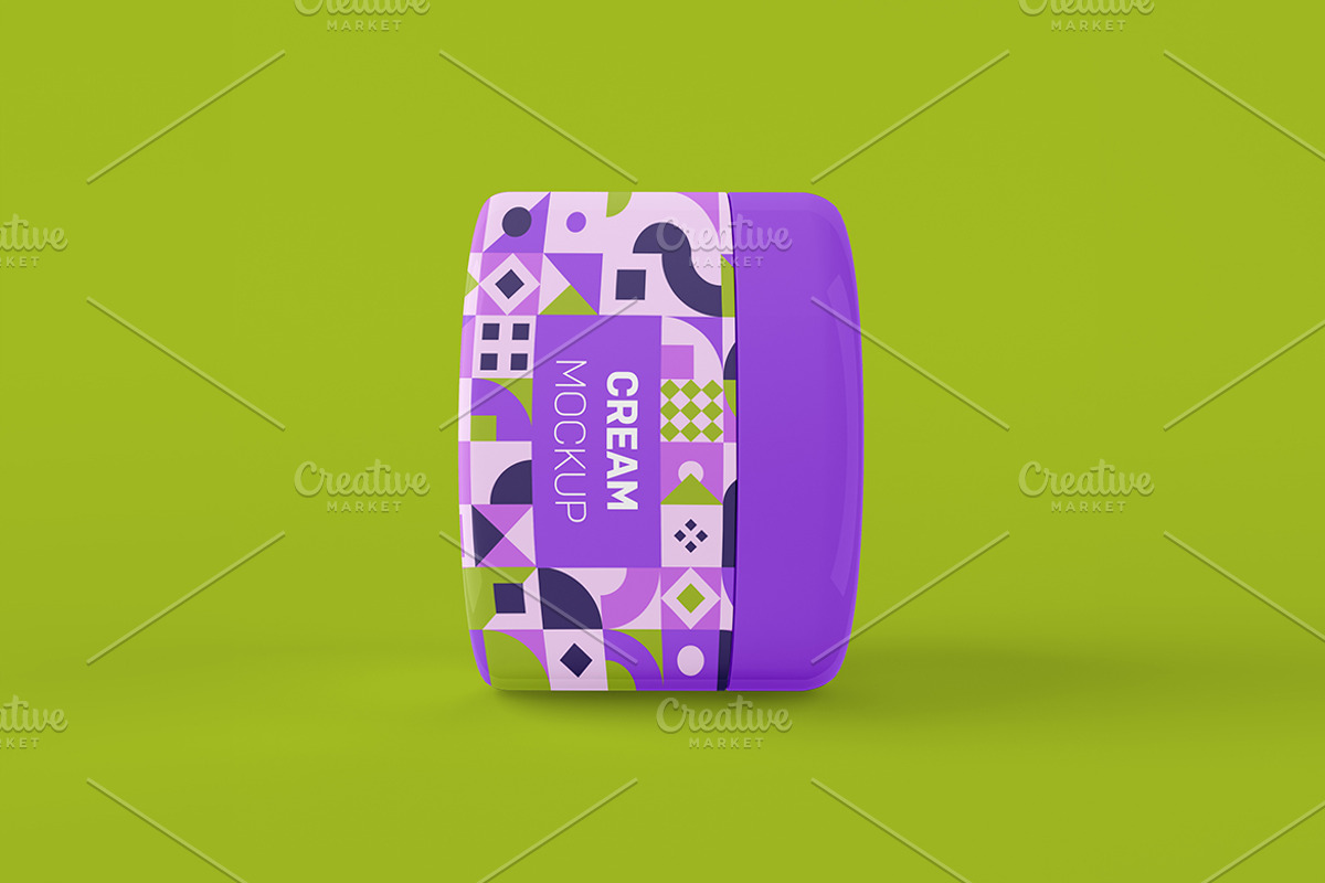 Cosmetic Jar Mockup, a Packaging Mockup by Qaleb Studio (Photo 1 of 3)