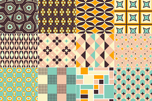 50s Mid Century Patterns Pack