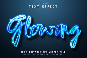 Font Text Effect 3d Editable Vol 6