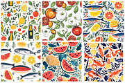 Mediterranean Food Digital Paper, a Pattern Graphic by Designking (Thumbnail 3 of 5)