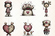Whimsical Nurse Christmas Clipart, an Illustration by DreamCafeArt (Thumbnail 5 of 8)