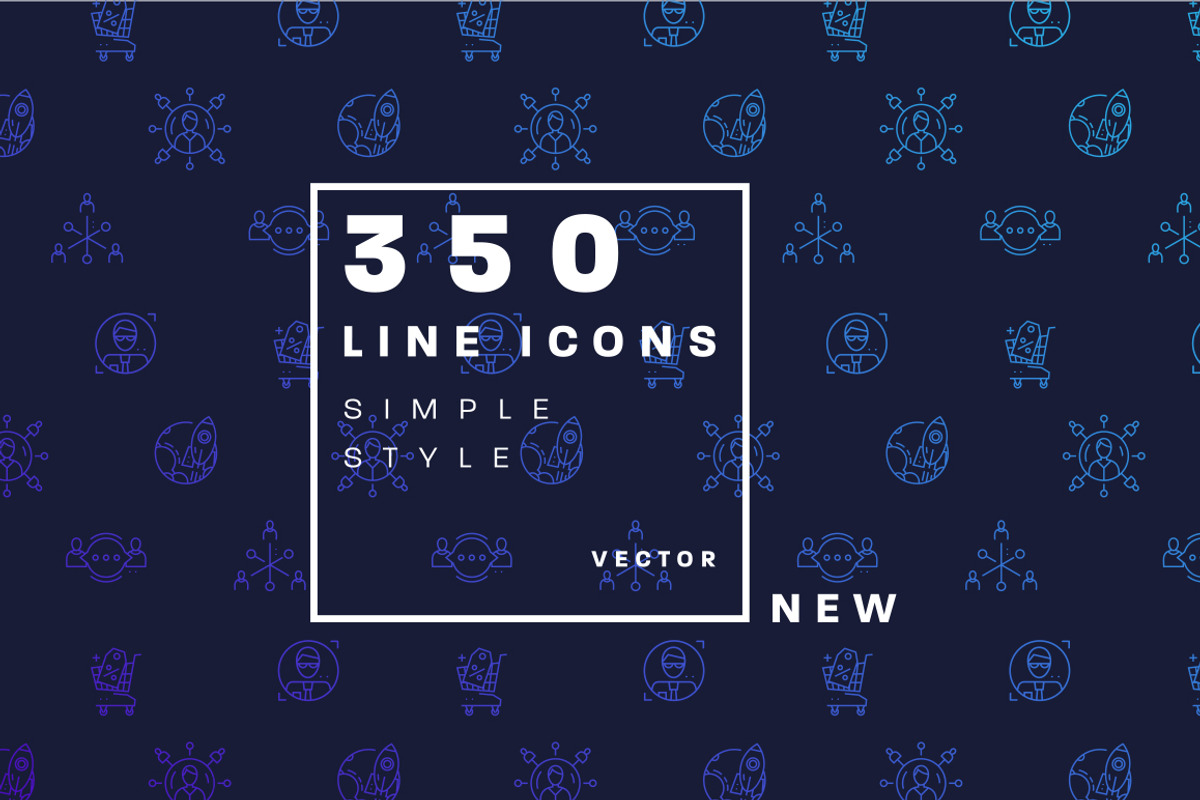 +350 Line Business Icons Collection, an Outline Icon by Anna Ozerina (Photo 3 of 9)