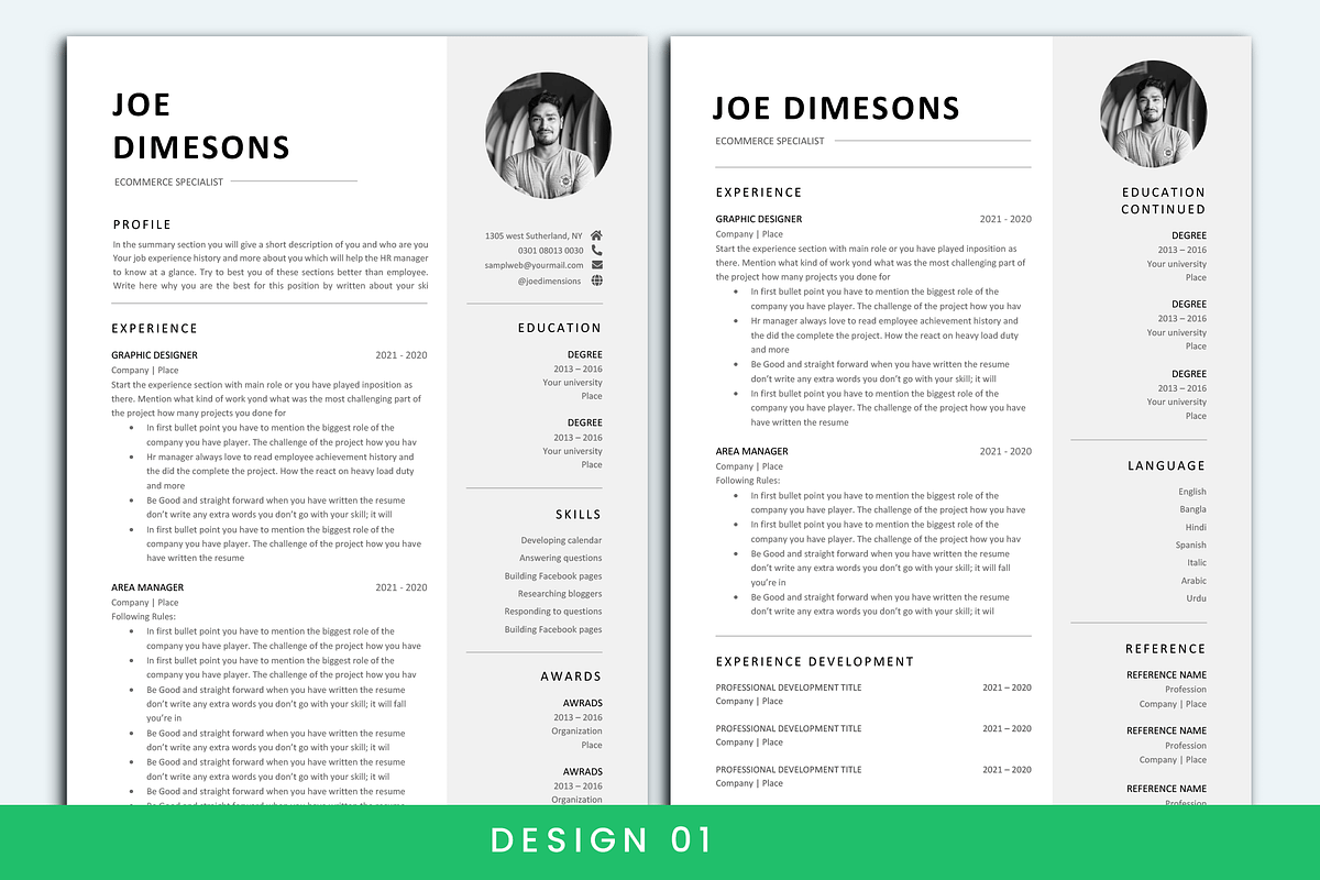 Resume & CV whole shop bundle, a Resume Template by paulresume (Photo 9 of 9)