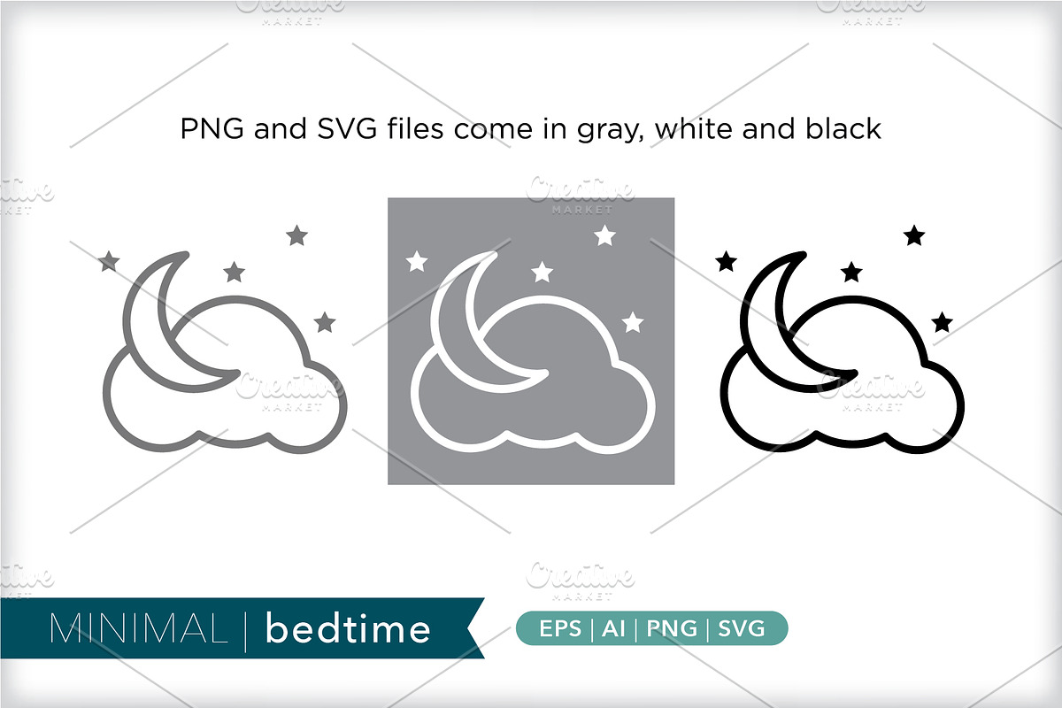Minimal bedtime icons, an Outline Icon by Picture Window (Photo 4 of 5)