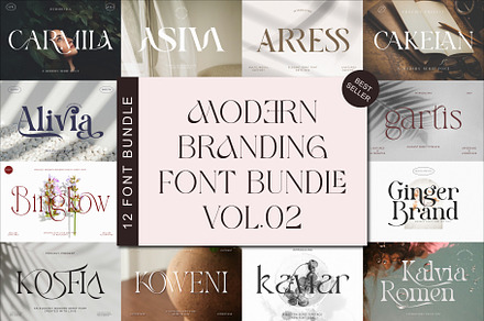 Modern Branding Font Bundle Vol.02