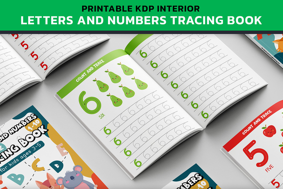 KDP Letter and Number Tracing Book, an Illustration by PublishingHelper (Photo 2 of 4)