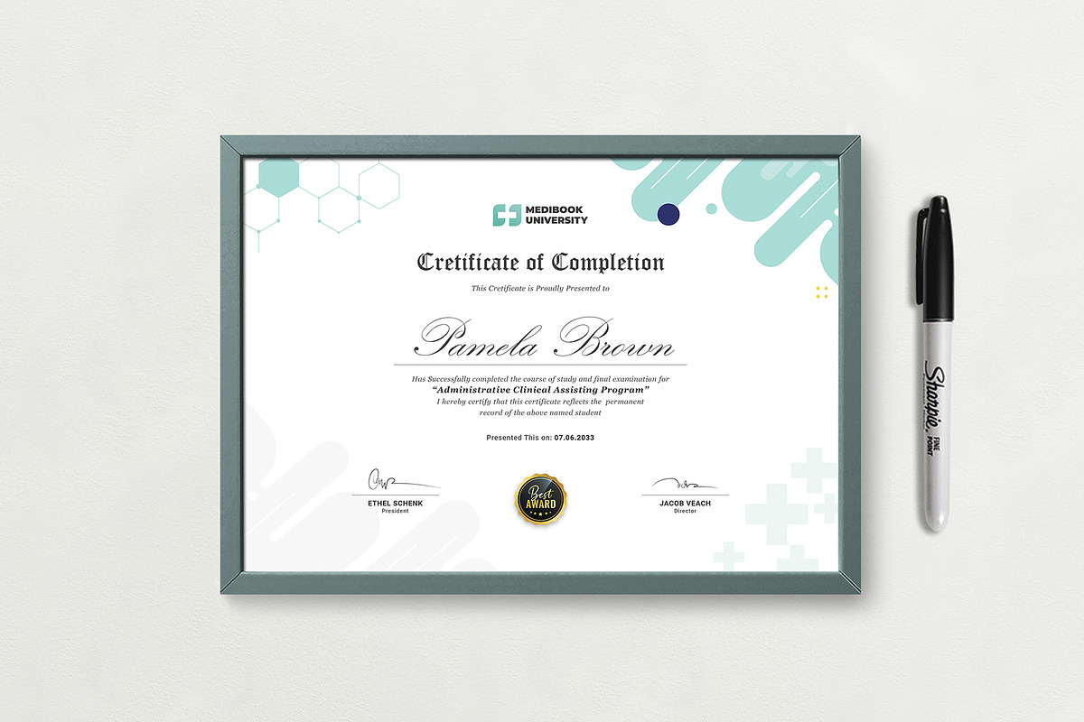 Certificate, a Stationery Template by DesignDevisers (Photo 5 of 10)