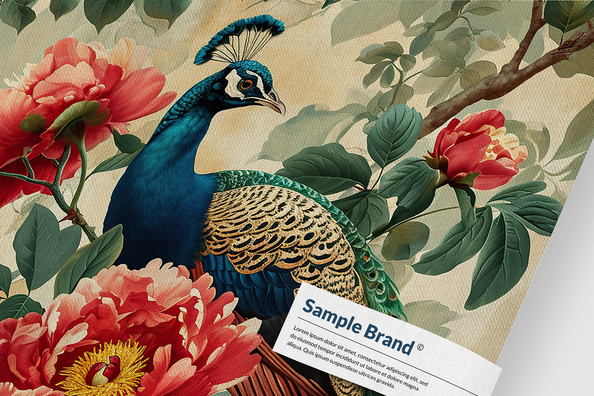 Peacock Seamless Pattern Bundle, a Pattern Graphic by AYAKA Studio Co. (Photo 12 of 13)