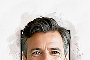 Watercolor Cartoon Portrait Art, an Action Add-On by MRI STUDIO (Thumbnail 17 of 24)