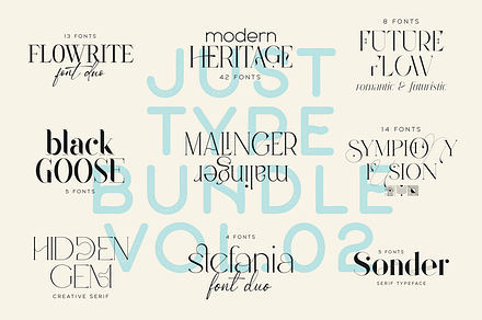 SALE! Just Type Font Bundle Vol.2