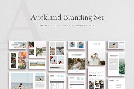 Auckland Branding Set, a Stationery Template by Ruben Stom