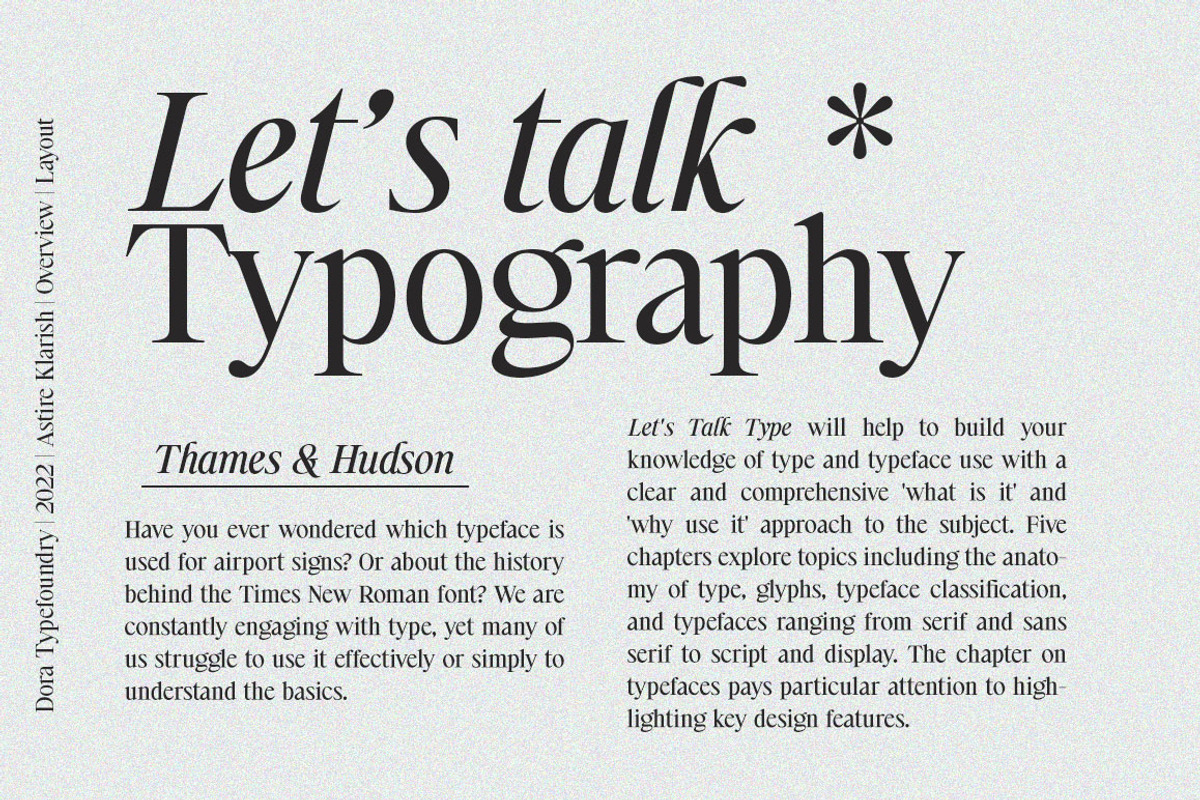 Astire Klarish, a Serif Font by Dora Typefoundry (Photo 4 of 36)