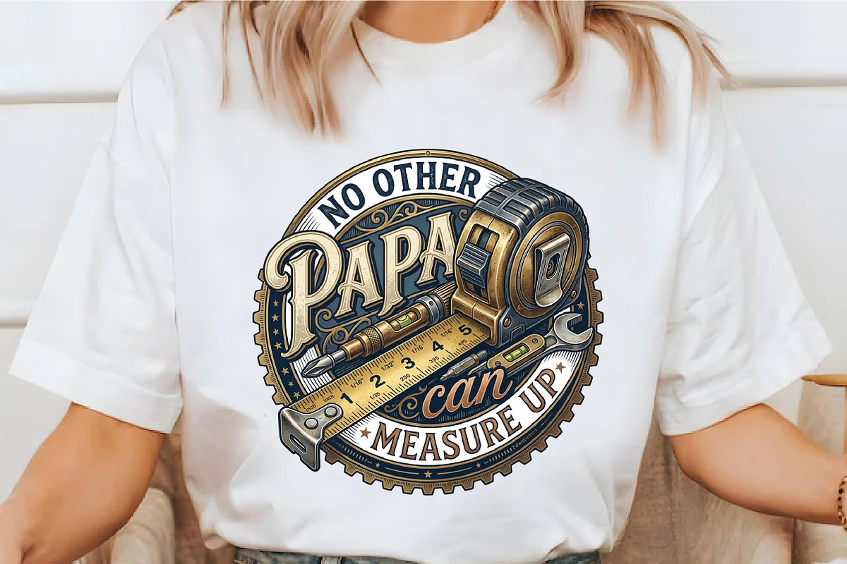 Funny Papa Beyond Measure, Dad Shirt, a Seasonal Illustration by designcity5 (Photo 3 of 4)