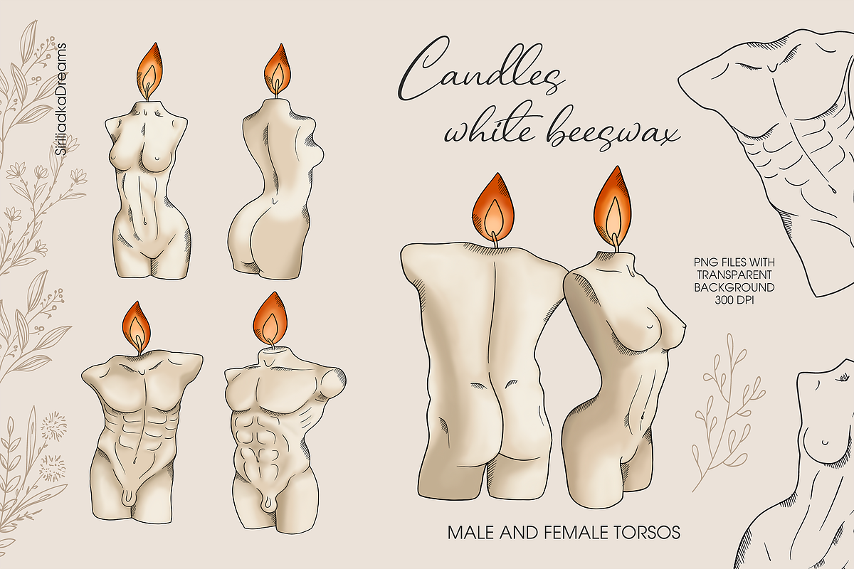 Candles and torsos of god and goddes, an Illustration by Siriliadka Dreams (Photo 6 of 10)
