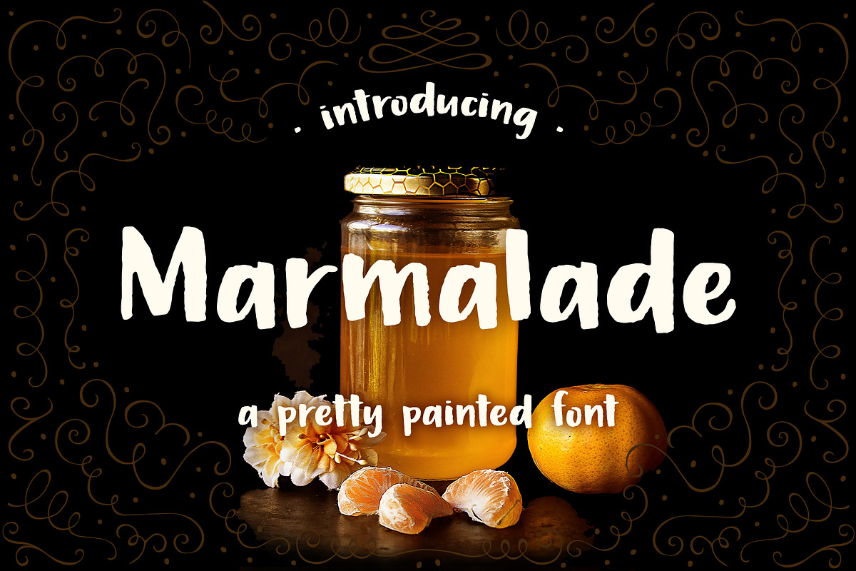 Marmalade, a hand painted font preview 2