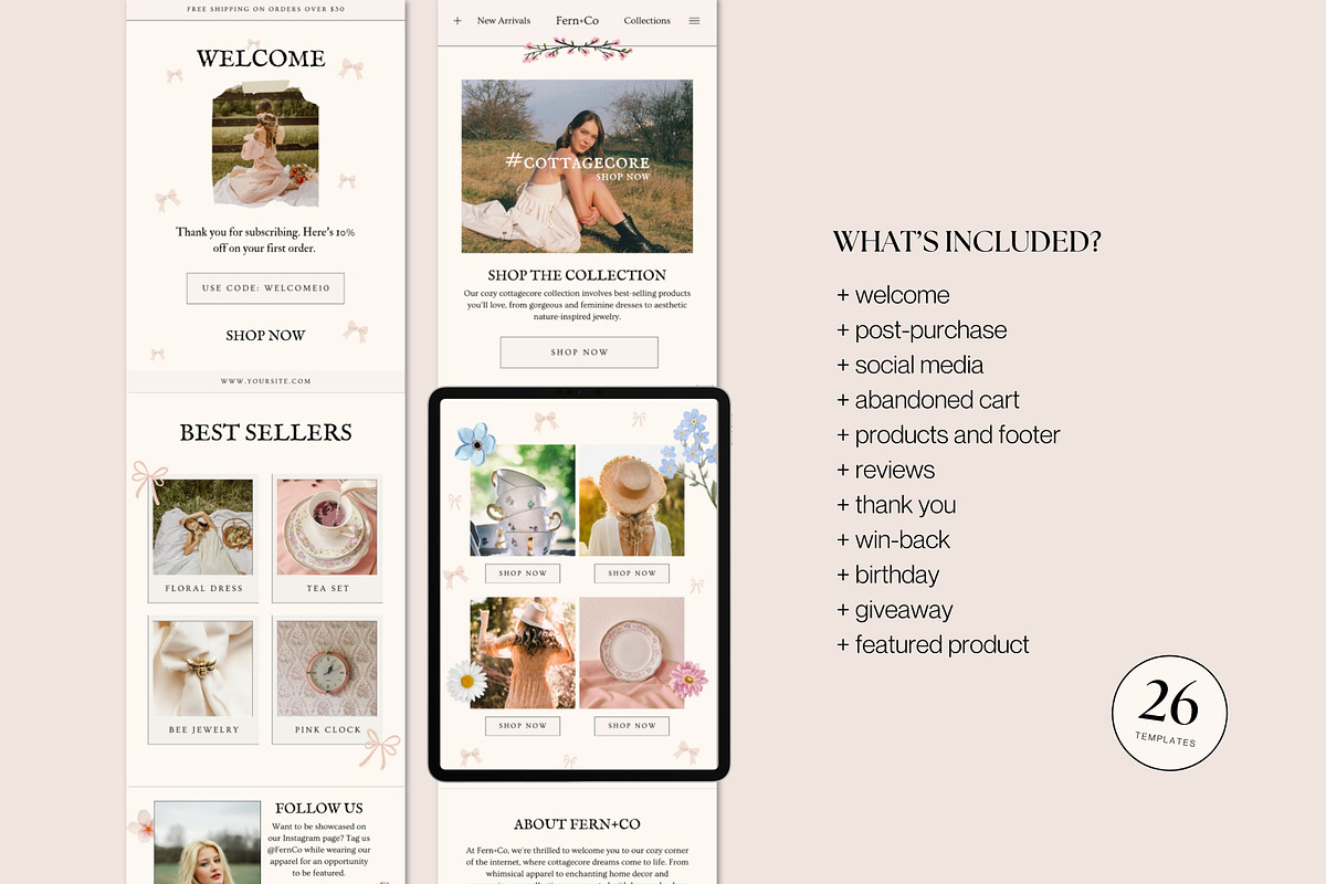 Canva Email Newsletter Templates, an Email Template by Deb Creative Studio (Photo 2 of 8)