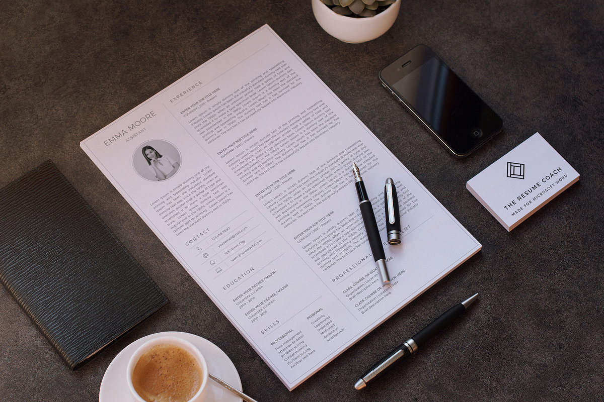 Resume Template / CV, a Resume Template by TheResumeCoach (Photo 3 of 8)