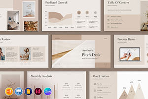 Aesthetic Pitch Deck Template