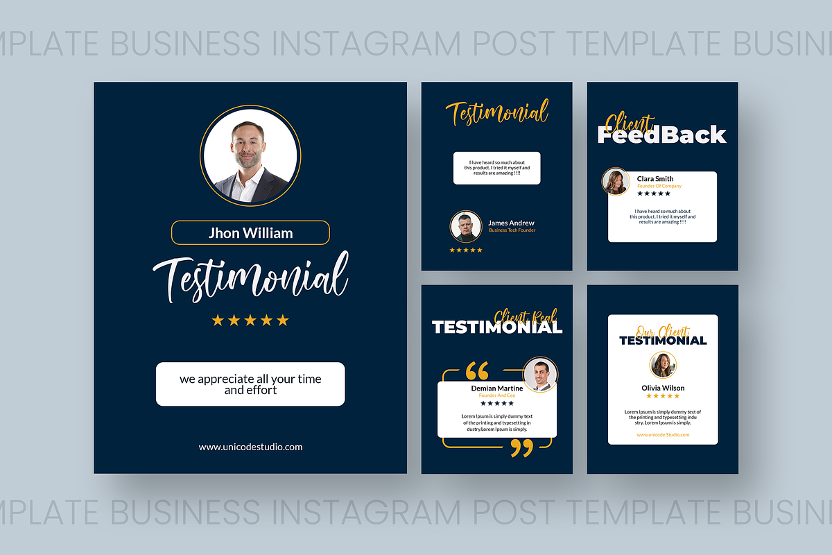Client Testimonial - Instagram Post, a Social Media Template by UnicodeID (Photo 3 of 5)