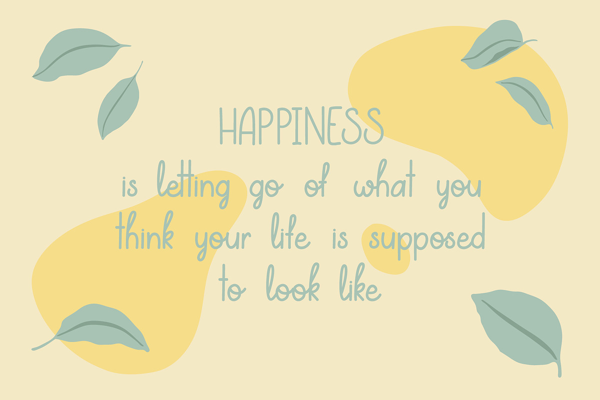 Lovely Pear | hand-written font preview 4