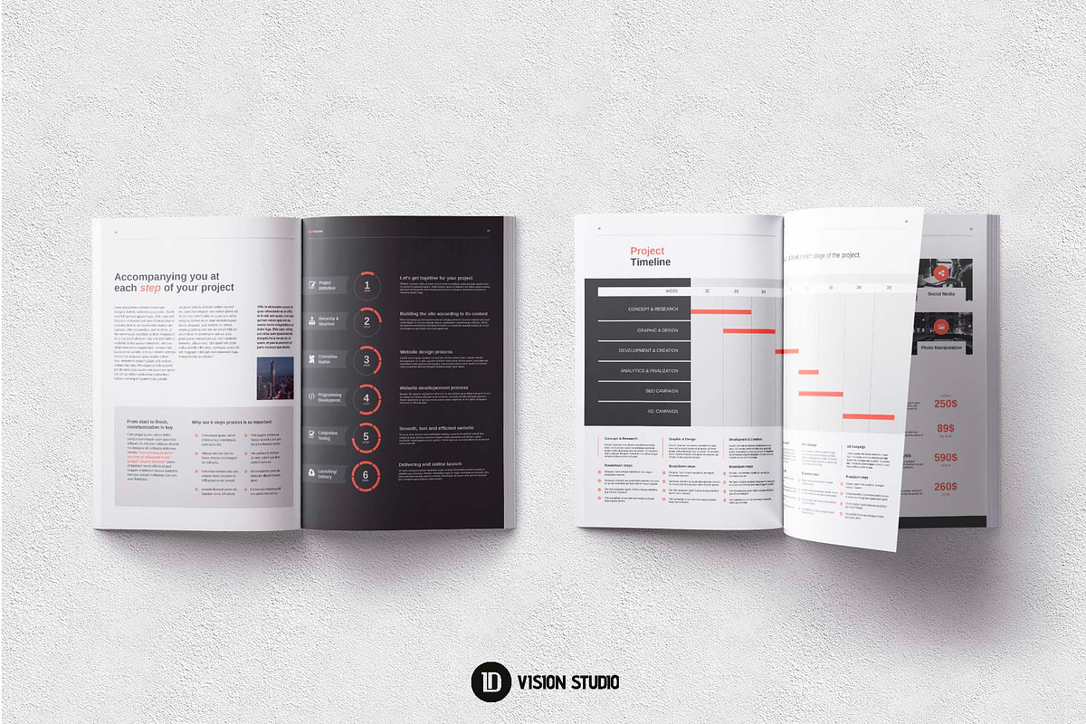 Project Proposal Template InDesign, a Brochure Template by ID Vision Studio (Photo 12 of 17)
