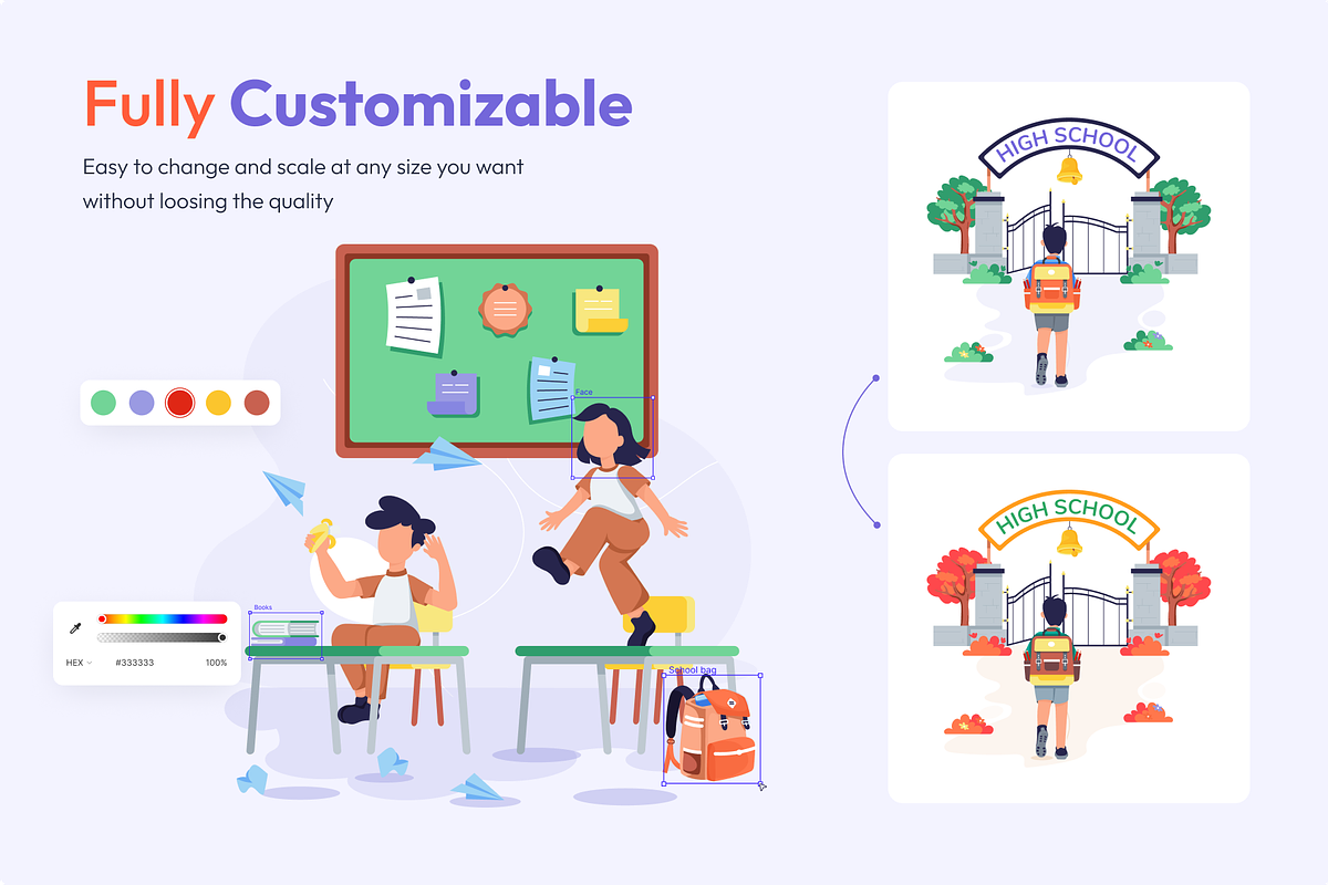 Back to School Illustrations, an Emoji Icon by Vectors Market (Photo 3 of 6)