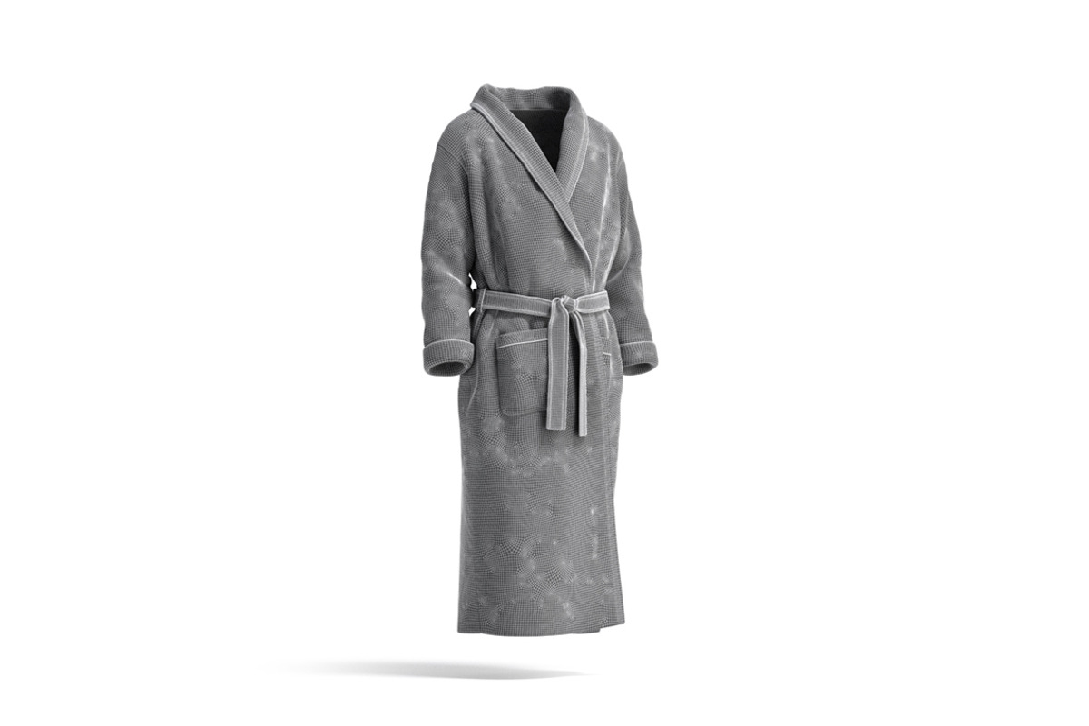 Black Hotel Bathrobe 3D Model, an Object 3D Model by rebrandy (Photo 8 of 9)